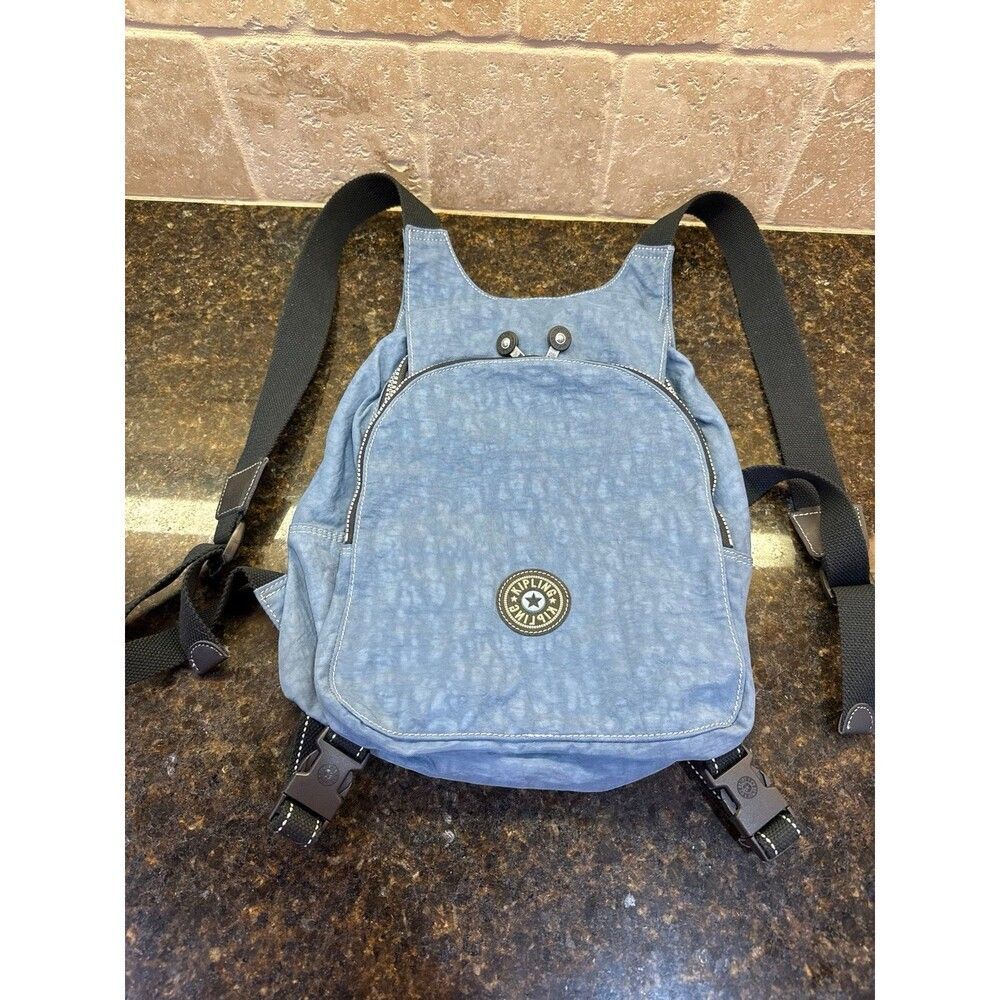 Vintage 90’s Kipling Private Transport Rucksack Crossbody Bag Backpack Blue NEW